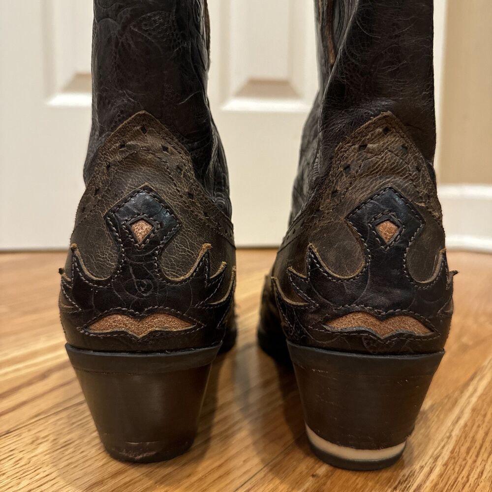 ARIAT Dahlia Western Boots Genuine Leather Engraved Women 9 B - Picture 5 of 9